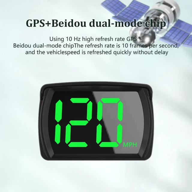 Alt view image 7 of 7 - Speedometer HUD, GPS Digital Speed Meter with MPH, Head Up Display for All Cars, USB Cable Plug & Play