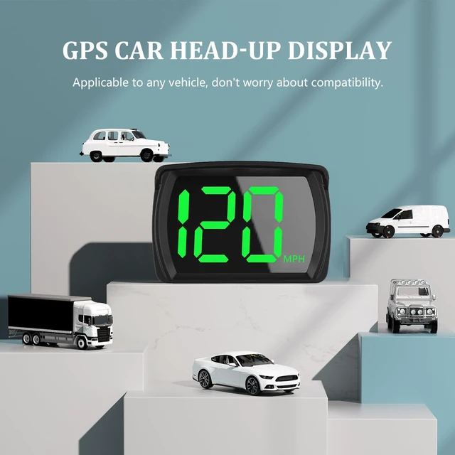 Alt view image 2 of 7 - Speedometer HUD, GPS Digital Speed Meter with MPH, Head Up Display for All Cars, USB Cable Plug & Play