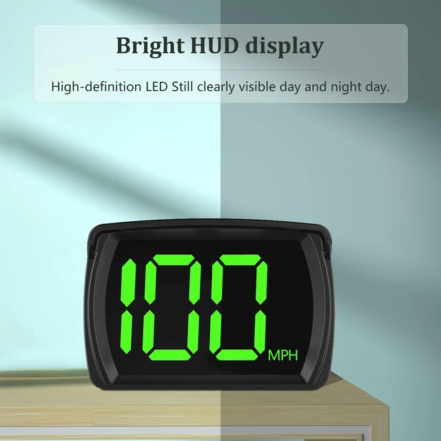 Alt view image 4 of 7 - Speedometer HUD, GPS Digital Speed Meter with MPH, Head Up Display for All Cars, USB Cable Plug & Play