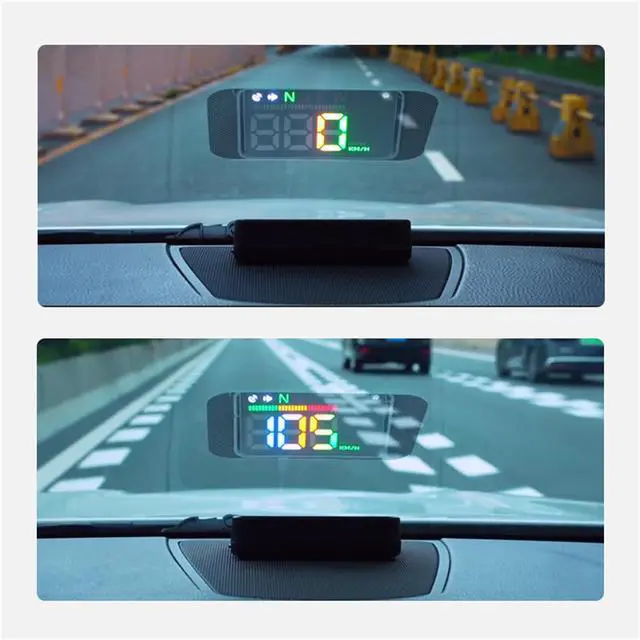 Alt view image 2 of 7 - Heads up Display for Cars,HUD,Head up Display for Car,Car Speedometer Display,Automatic Brightness Adjustment,Speeding Alert,USB Cable Plug & Play