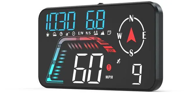 Main image of Hud Car Head Up Display G12 with HD LED Display for All Speedometer for All Speedometer Models, with Adaptive Light Sensing