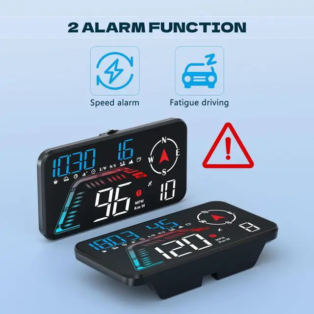 Alt view image 4 of 7 - Hud Car Head Up Display G12 with HD LED Display for All Speedometer for All Speedometer Models, with Adaptive Light Sensing