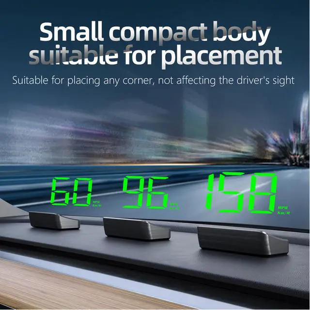 Alt view image 6 of 7 - Head Up Display M2, HUD Projection Display Speed, Compact Body, Large Font, Plug and Play, Suitable for All Vehicles