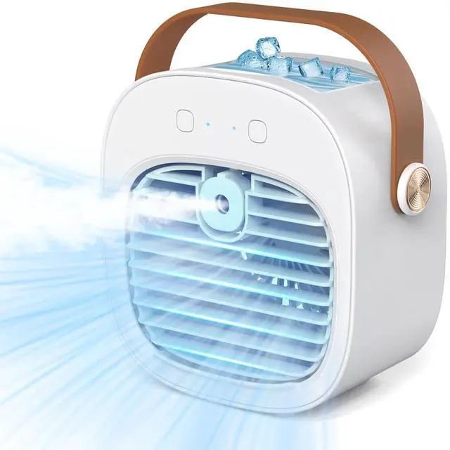 Main image of Portable Air Conditioner -5200mAh Rechargeable Mini Air Conditioner with 3 Speed Settings, 5-10 Hours Runtime,Quiet Desk Cooling Fan, Personal Air Cooler for Home, Bedroom, Travel, Office, Outdoor