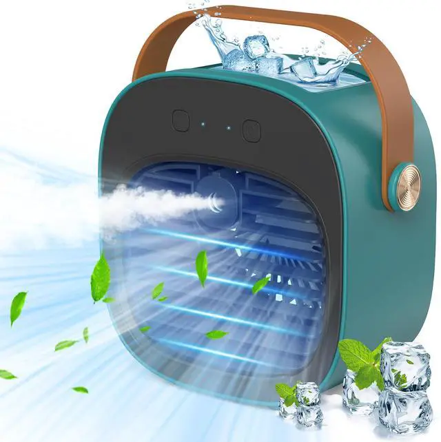 Main image of Portable Air Conditioner -5200mAh Rechargeable Mini Air Conditioner with 3 Speed Settings, 5-10 Hours Runtime,Quiet Desk Cooling Fan, Personal Air Cooler for Home, Bedroom, Travel, Office, Outdoor