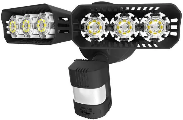 Main image of 27W LED Motion Sensor Outdoor Flood Light, 2700LM Security Light, 300W Equiv 5000K Dusk to Dawn Light, Wide Angle Illumination,4 Modes for Yard, Driveway, Black Bright Seires Wired Not Solar