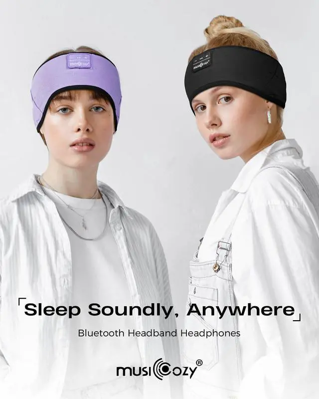 Alt view image 6 of 6 - Sleep Headband Headphone Soft Bluetooth Headphones for Sleeping | Bamboo Cotton Sport Headphone for Side Sleepers Wireless Headbands with Ultra-Thin HD Stereo Speaker for Women Men