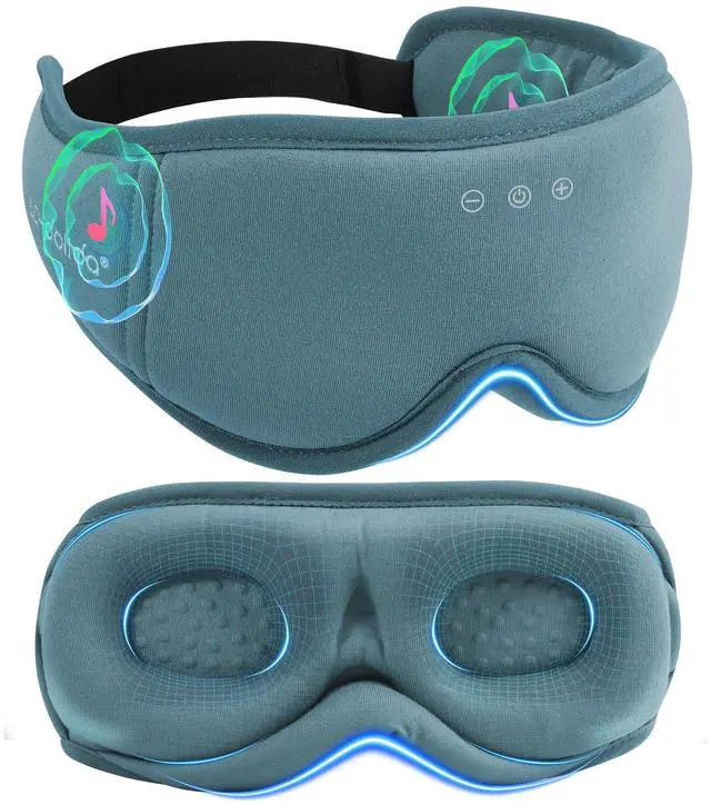 Main image of BambooCotton 3D Bluetooth Sleep Mask, 2025 New Sleep Headphones, Wireless Comfort, Sustainable Luxury for Better Sleep