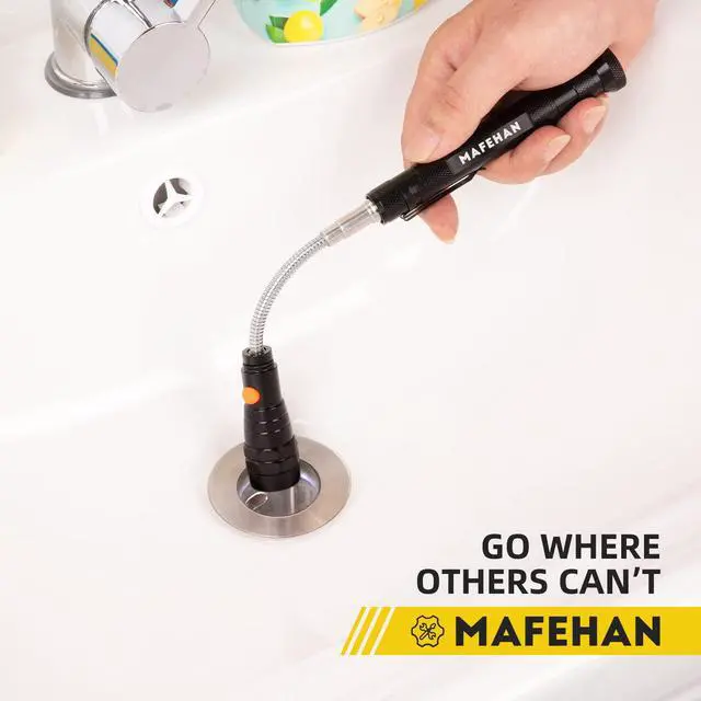 Alt view image 7 of 7 - Fathers Day Gifts for Dad, Magnetic Pickup Tool with LED Light, Telescoping Magnetic Retrieval Tool Extends to 22.5", Flexible Neck Pickup Magnet for Screws Bolts Nuts, Cool Gadgets for Men