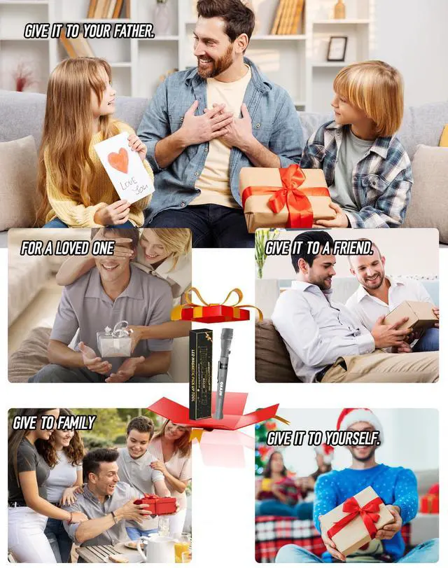 Alt view image 3 of 7 - Christmas Stocking Stuffers for Adults, Magnetic Pickup Tool with 3 LED Lights, Telescoping Magnet Flashlight Gifts Dad Gifts from Daughter Son Wife, Cool Gadgets for Men 2025, Birthday Gifts for Men