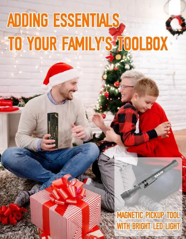 Alt view image 4 of 7 - Christmas Stocking Stuffers for Adults, Magnetic Pickup Tool with 3 LED Lights, Telescoping Magnet Flashlight Gifts Dad Gifts from Daughter Son Wife, Cool Gadgets for Men 2025, Birthday Gifts for Men