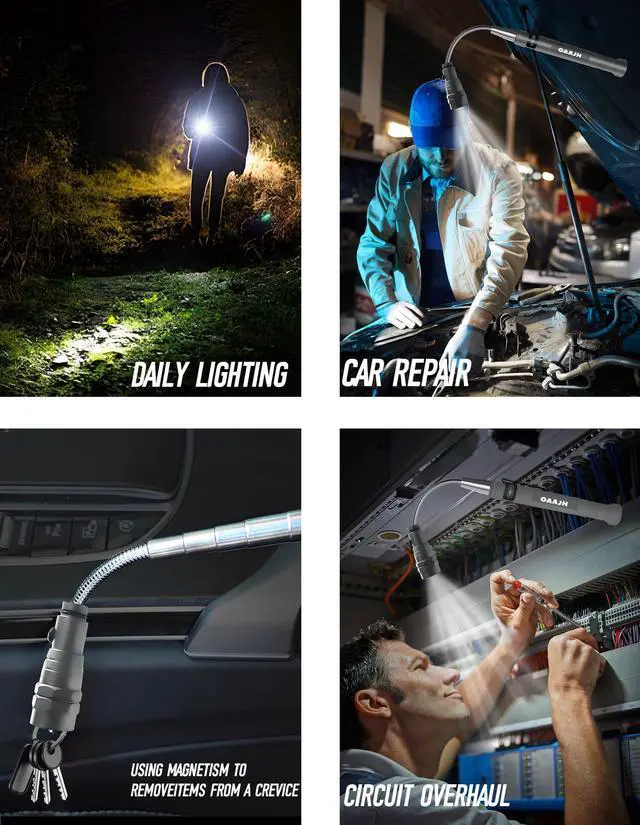 Alt view image 5 of 7 - Christmas Stocking Stuffers for Adults, Magnetic Pickup Tool with 3 LED Lights, Telescoping Magnet Flashlight Gifts Dad Gifts from Daughter Son Wife, Cool Gadgets for Men 2025, Birthday Gifts for Men