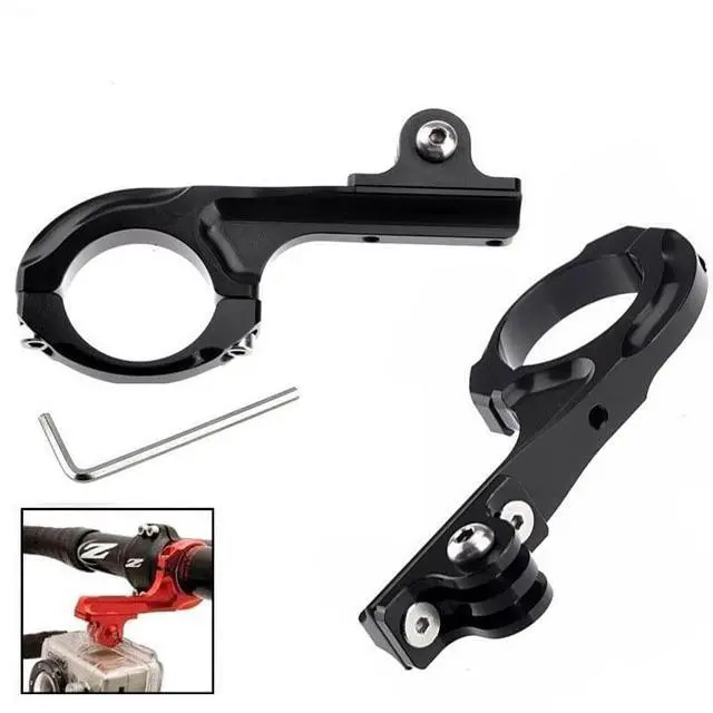 Alt view image 2 of 6 - Aluminum Handlebar Mount Holder for Bike Bicycle Motorcycle for Gopro Hero 11 10 9 8 7 6 5 4 3/2 Sport Action Cameras Accessories