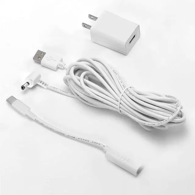 Main image of Adapter Charger for Ring Stick Up Cam Battery/Plug-in 3rd Gen/2nd & Ring Pan Tilt Stick Up Camera,Spotlight, Spotlight Cam Plus/Pro Indoor/Outdoor Weatherproof Charging Cable Power Cord 6FT
