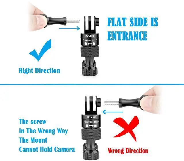 Alt view image 4 of 7 - Bike Handlebar Mount for GoPro (360° Rotation and Lock Any Direction) 0.6-1.3inch All Aluminum Bike/Motorcycle Handlebars Seat Post Ski Pole Mount for Gopro Hero 8/9/10/11/12/13Black