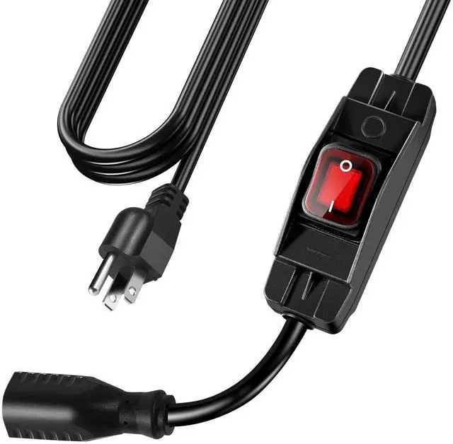 Main image of Extension Cord with Switch On/Off Waterproof Switch 3Ft No Plugging and Unplugging Invintage Stereo Devices Without Built-in Power Switch(3 FT)