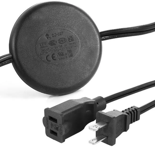 Alt view image 3 of 7 - 2 Prong Polarized Plug Extension Cord with Foot Switch On Off 3A/125V USA Outlet Saver Power Cord SPT-2 18AWG for Chargers/Lamp/Power Adapters etc (6Ft)