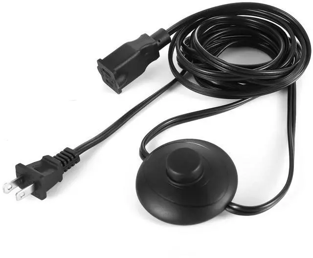 Alt view image 2 of 7 - 2 Prong Polarized Plug Extension Cord with Foot Switch On Off 3A/125V USA Outlet Saver Power Cord SPT-2 18AWG for Chargers/Lamp/Power Adapters etc (6Ft)