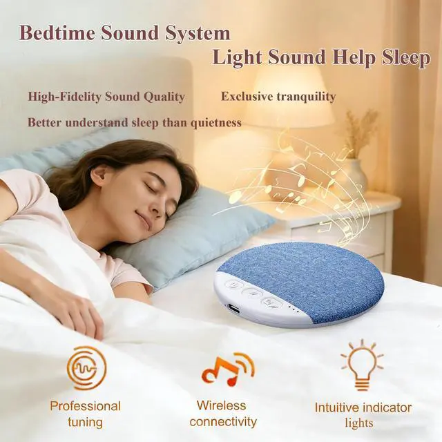 Alt view image 5 of 7 - X3Pro Under Pillow Speakers for Sleeping, Ultra-Thin Bluetooth Pillow Speaker for Side Sleepers, Wireless Sleep Speaker with Auto-Off Timer, Small Bluetooth Speaker for Insomnia Relaxation