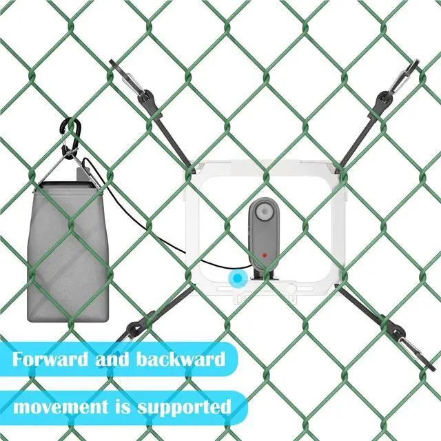 Alt view image 6 of 7 - Cell Phone Fence Mount with Shade, Game Recording Mounting Kit Works with Gamechanger, iPhone, Mevo Start, Phones, and GoPro, for Recording Baseball,Softball and Tennis Games(Mini Plus)