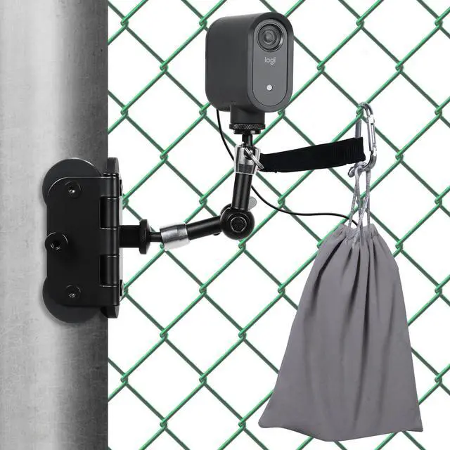 Main image of Magnetic Fence Mount Live Streaming Kit for Mevo Start,Gopro, iPhone and Pocket Radar,Two 1/4'' Mount Points Camera Magnet Holder for Gamechanger at Baseballl,Softball Field
