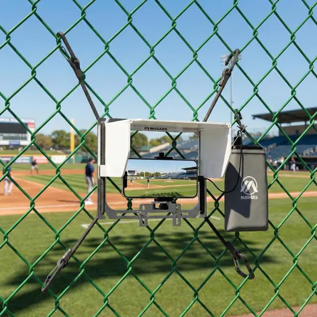 Alt view image 7 of 7 - Game Changer Mounting Kit, Cell Phone Fence Mount with Shade, Gamechanger Streaming Kit, Fence Phone Holder for iPhone GoPro Camera Mevo Start Recording Baseball/Softball Games(Mini Plus)