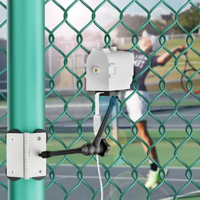 Main image of 3-in-1 Magnetic Fence Mount with Shade for Mevo Start, Weatherproof Case with USB Fan Keep Mevo Start Cam from Overheating During Recording Baseball,Softball and Tennis Games