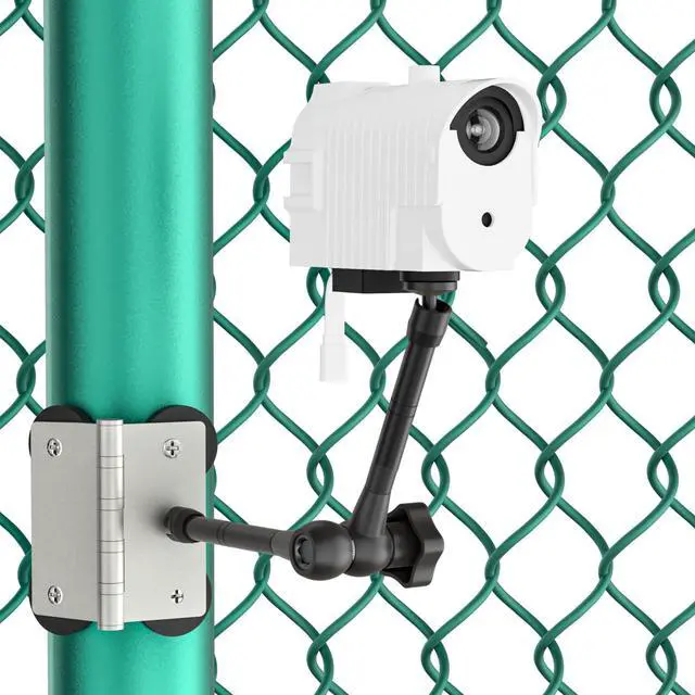 Alt view image 7 of 7 - 3-in-1 Magnetic Fence Mount with Shade for Mevo Start, Weatherproof Case with USB Fan Keep Mevo Start Cam from Overheating During Recording Baseball,Softball and Tennis Games