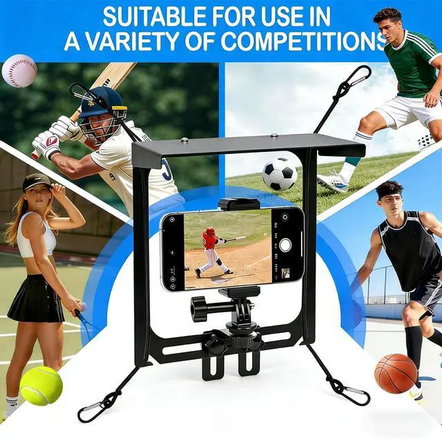 Alt view image 5 of 6 - Sports Gamechanger Fence Mount - Gamechanger Streaming Mounting Kit for Fence Holder for iPhone Insta 360 & Action Cameras, Great for Recording Football, Baseball & Tennis