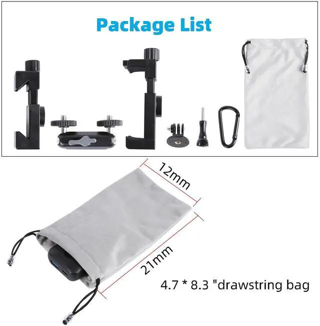 Alt view image 6 of 6 - Cell Phone Fence Mount for iPhone, GoPro, Insta360, and Other Action Cameras, Mevo Start for Baseball Softball Tennis Recording, Cameras Net Chain Link Fence Clip Mount Holder