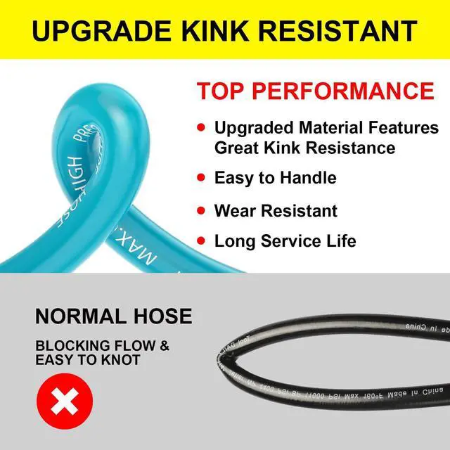 Alt view image 4 of 7 - 3600PSI Pressure Washer Gun and Hose 50ft, Power Washer Hose Gun 15 in Extension Wand Accessories Replacement Parts Kit with Nozzle Tips and 3/8'' QC Set Suitable for Home and Outdoor Cleaning