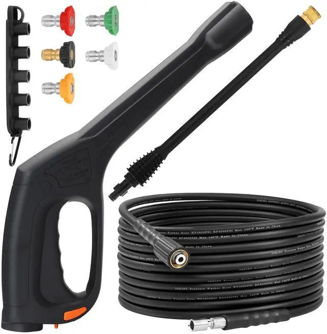 Main image of Pressure Washer Spray Gun and Hose 32FT, Extension Wand and 5 Nozzle Tips, Compatible with Some Portland Husky Black Decker Ford Pulsar ShopForce Taskforce Powerwasher Power Washer