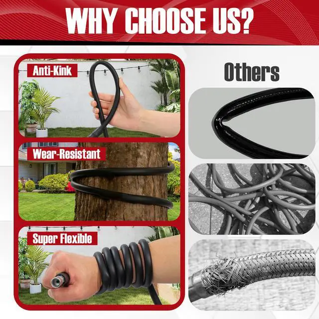 Alt view image 2 of 7 - Pressure Washer Spray Gun and Hose 32FT, Extension Wand and 5 Nozzle Tips, Compatible with Some Portland Husky Black Decker Ford Pulsar ShopForce Taskforce Powerwasher Power Washer