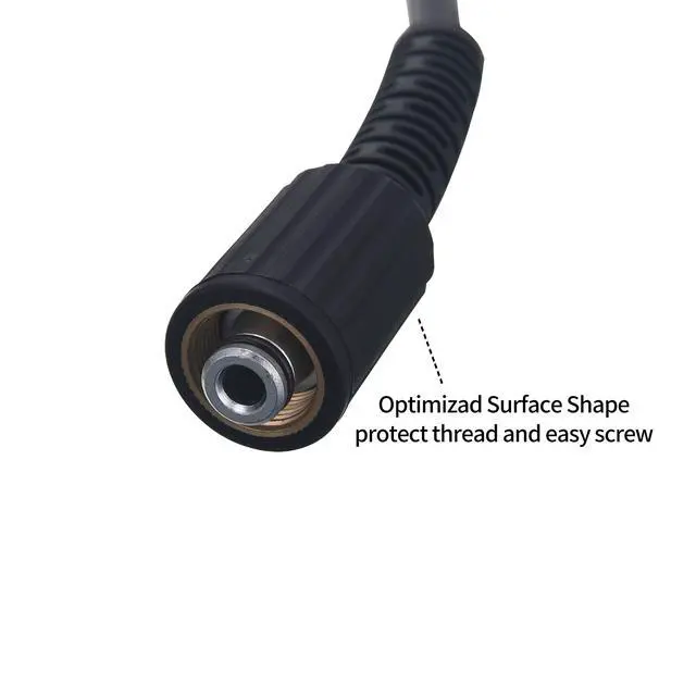 Alt view image 4 of 7 - High Pressure Washer Hose, 25 FT X 1/4 Inch, 3600 PSI, M22 14mm, Replacement Power Washer Hose for Most Brands