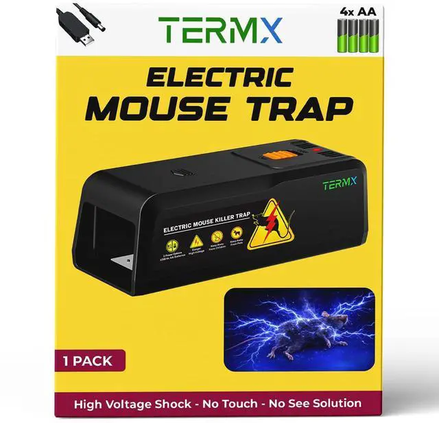 Main image of Upgraded Humane Electric Mouse Trap Zapper, Large Electric Rat Trap No Touch Solution, Reusable Rodent Control for Home with High Voltage Instant Kill for Mouse Rats Mice Squirrels Gopher etc