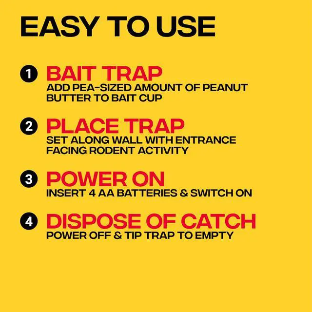 Alt view image 6 of 7 - Indoor Electronic Rat Trap, Humane Electric Rat Traps Indoor for Home, No Touch, No See Traps - M241B - Quickly and Humanely Kill Rats Indoors - 1 Pack