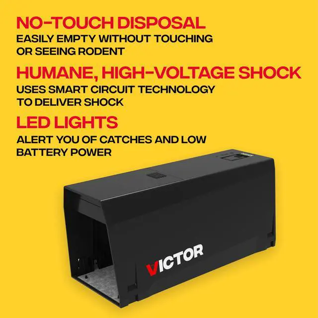 Alt view image 3 of 7 - Indoor Electronic Rat Trap, Humane Electric Rat Traps Indoor for Home, No Touch, No See Traps - M241B - Quickly and Humanely Kill Rats Indoors - 1 Pack