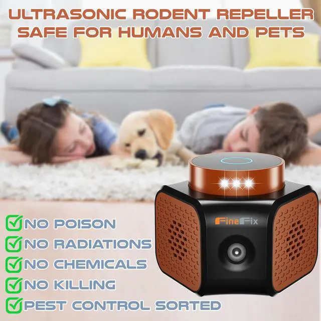 Alt view image 7 of 7 - 360 Plug in Mouse Deterrent Ultrasonic Pest Repeller 4-Modes Best Thing to get rid of mice Repellent Indoor Mouseblocker for House Attic Garage Warehouse Rvs repelente ultrasonico de plagas
