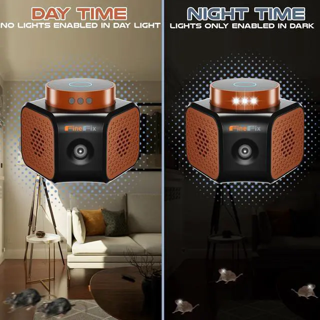 Alt view image 5 of 7 - 360 Plug in Mouse Deterrent Ultrasonic Pest Repeller 4-Modes Best Thing to get rid of mice Repellent Indoor Mouseblocker for House Attic Garage Warehouse Rvs repelente ultrasonico de plagas