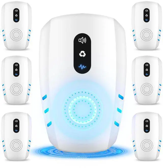 Main image of 2026 Upgraded Ultrasonic Pest Repellent Indoor Repeller, Mouse Traps, Repellent Roach, Mouse, Bugs, Mosquito, Mice, Spider, Ant, Rodent Repellent Ultrasonic Plug in, 3 Mode Switching, 6 Packs