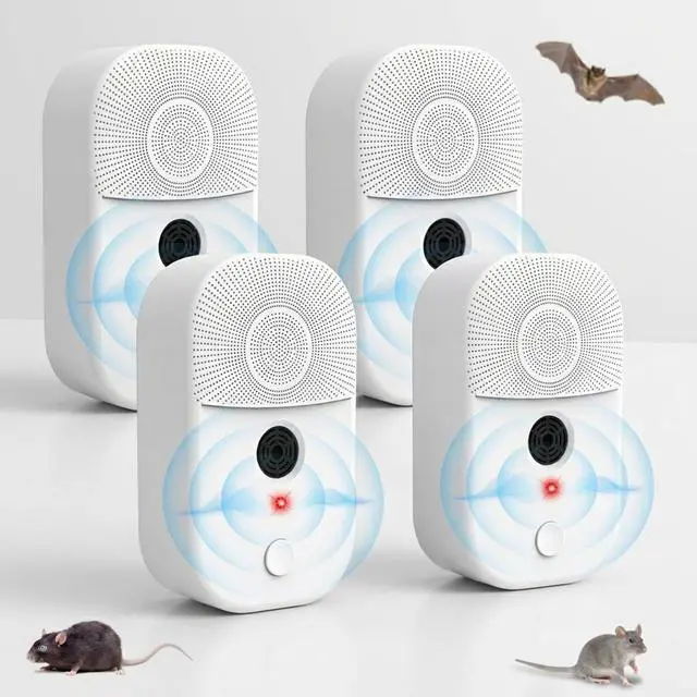 Main image of 2026 Upgraded 4 Pack Ultrasonic Bat Repellent for Attic,Plug in Bat Deterrent System for Indoor & Outdoor Use,Safe Bat Repellent Deterrent Devices to Keep Bats Away from Home,Human & Pet Friendly