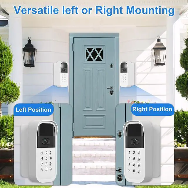 Alt view image 6 of 7 - Swivel Mount for myQ Smart Garage Video Keypad, Angled Adjustable 40 to 140 Degrees Corner Mounting for myQ Garage Door Opener Easy to Install Reduce Blind Spot (Video Keypad is NOT Included)