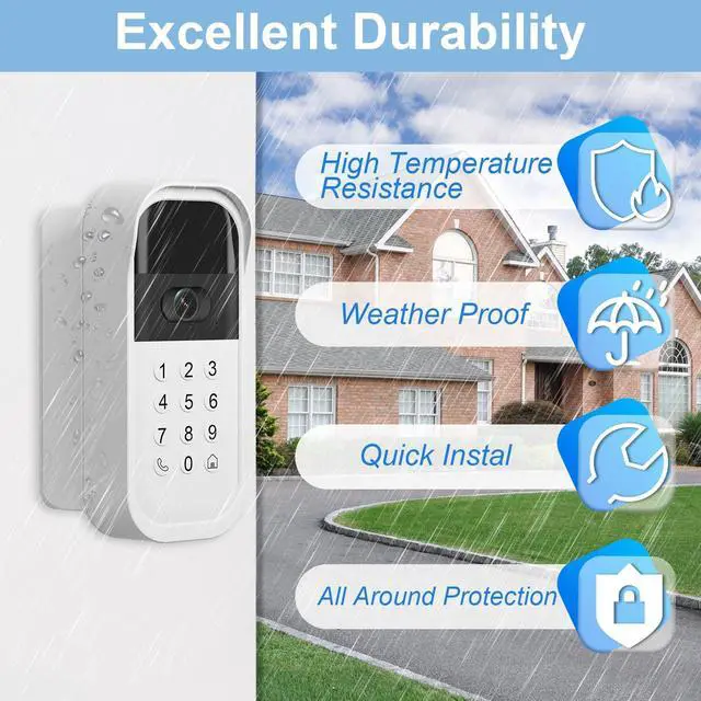 Alt view image 5 of 7 - Swivel Mount for myQ Smart Garage Video Keypad, Angled Adjustable 40 to 140 Degrees Corner Mounting for myQ Garage Door Opener Easy to Install Reduce Blind Spot (Video Keypad is NOT Included)