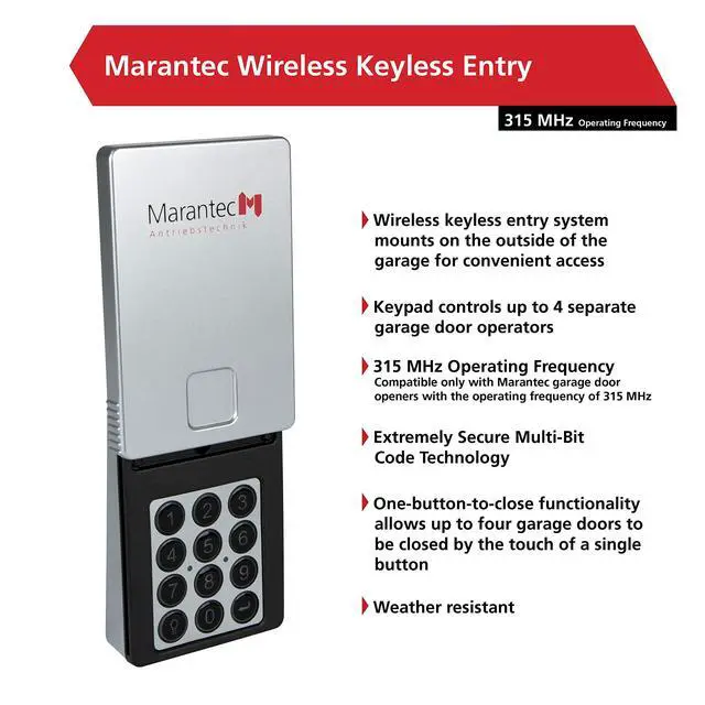 Alt view image 2 of 7 - Wireless Keyless Entry System for Garage