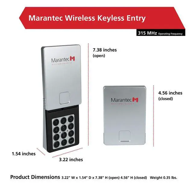 Alt view image 6 of 7 - Wireless Keyless Entry System for Garage