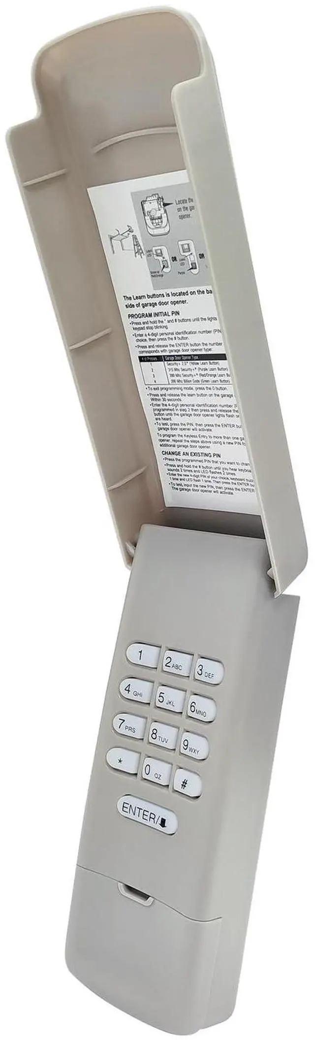 Main image of Garage Door Opener Keypad Replacement for Liftmaster Chamberlain Craftsman Garage Door Keypad Wireless Keyless Entry with 315/390 MHZ Learn Button Since 1993