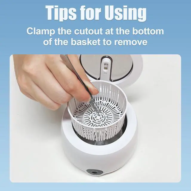 Alt view image 7 of 7 - Ultrasonic Retainer Cleaner, Retainer Cleaner Machine for Dentures & Invisalign, 45kHz UV Dental Cleaner Removes Stains & Buildup, 3 Modes, 200ml for Aligners, Mouth Guards