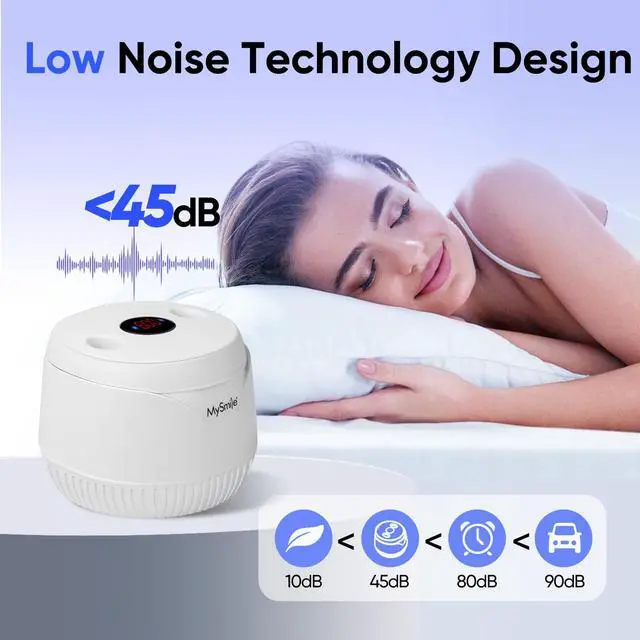 Alt view image 7 of 7 - Dental Ultrasonic Retainer Cleaner Machine- 45kHz UV Denture Cleaner with 200ML Capacity for Aligner, Braces, Mouth Guard, Night Guard, Portable Dental Cleaning Pod with Digital Timer (White)