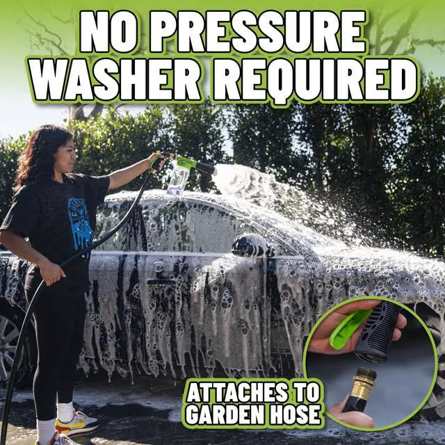 Alt view image 5 of 7 - TORQ Foam Blaster 6 - Foam Cannon Garden Hose Attachment, Easy to Use, Sprays Thick Suds for Safe Washing Trucks, SUVs, Motorcycles, RVs, and Other Vehicles