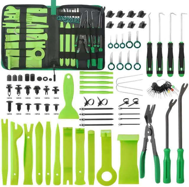 Main image of 415Pcs Trim Removal Tool, Car Panel Door Radio Removal Kit, Auto Push Pin Bumper Retainer Clip Set, Fastener Terminal Remover Tool Adhesive Cable Clips Auto Clip Pliers